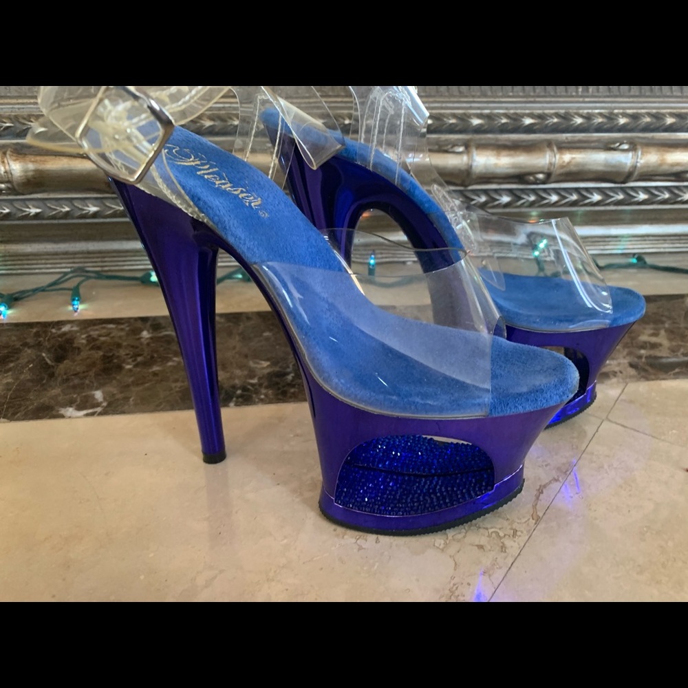 Pleaser Rhinestone Heels Size 7
